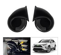 Autorder Kit de bocina de coche para Toyota RAV4 2025 2024 2023 2022 2021 2020 2019, accesorios de bocina de caracol de 12 V, impermeable, tono alto y bajo, repuesto de trompeta de coche (negro)