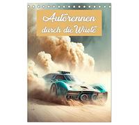 Autorennen durch die Wüste (Tischkalender 2026 DIN A5 hoch), CALVENDO Monatskalender: Rasantes Autorennen durch die Sanddünen