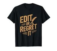 Autores Poetas Literatura Escritor Editar O Arrepentirse Camiseta gráfica económica