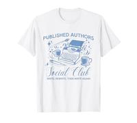Autores Publicados Club Social Mujeres Poeta Vintage Escritora de libros Camiseta