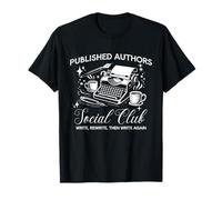 Autores Publicados Club Social Mujeres Poeta Vintage Escritora de libros Camiseta