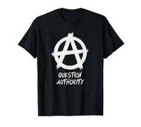 "Autoridad de preguntas", punks, punk-rock, anarquía Camiseta