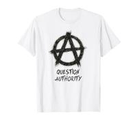 "Autoridad de preguntas", punks, punk-rock, anarquía Camiseta