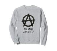 "Autoridad de preguntas", punks, punk-rock, anarquía Sudadera