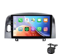 Autorradio 2 DIN Para Hyu-ndai Sonata 2004-2008 Android 15 Cámara De Visión Trasera + Micrófono Estéreo IPS De 9" Con CarPlay DSP RDS Control Del Volante WLAN Bluetooth 5.0 DAB+ Mi(Color:8 Core 2+32G)