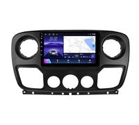 Autorradio Android 15 de 2 DIN para Renault Master/Opel Movano/Nissan NV400 (2010-2021): Pantalla táctil de 9", CarPlay inalámbrico, Controles en el Volante, cámara Trasera (A2 2G+32G).