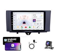 Autorradio Android 15 de doble DIN con pantalla táctil para B-enz Smart Fortwo 2 2010-2015 con Bluetooth,navegación GPS,WiFi,radio FM,USB/SWC/Plug and Play,compatible con Carplay&A,HM602,4 núcleos,WiF