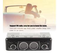 Autorradio Bluetooth con llamadas manos libres, entrada USB, radio FM, sonido de alta calidad, diseño sin mecanismo de CD, fácil instalación.