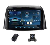 Autorradio de 9 Pulgadas y 2 DIN para Renault Koleos 2008-2016 con CarPlay inalámbrico y Pantalla táctil Android Auto cámara de Marcha atrás Receptor de Audio FM navegación GPS y Control del Volant