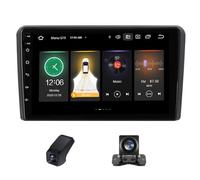 Autorradio Doble DIN con Bluetooth para Audi A3 2 8P (2003-2013), S3 2 (2006-2012), RS3 (2011-2012) - Pantalla táctil de 9", CarPlay inalámbrico, Android Auto, FM, cámara de visión Trasera (C20Pro)
