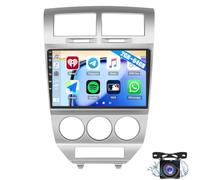 Autorradio Para Do-dge Caliber 2006-2012 Pantalla IPS De 10 Pulgadas Con CarPlay Android Auto Bluetooth DSP Navegación GPS Sistema Estéreo Android 15 WiFi Cámara De Visión Trasera Mirror L(Color:M100)