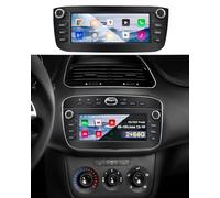 Autorrádio para Fiat Punto EVO 2012-2015/Linea 2012-2015 com Android Auto e CarPlay sem fio, rádio de Carro Bluetooth Android estéreo [2G+64G] com câmara traseira/Mic/caixa CANbus/Android