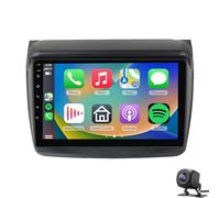 Autorradio para Mitsubishi L200 2008-2016 Sistema estéreo Android 14 con Pantalla táctil de 9 Pulgadas Carplay inalámbrico/Android Auto 1080P Bluetooth WiFi Audio DSP de 32 Bandas Control de Volant