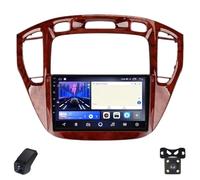 Autorradio para Toyota Highlander 1 XU20 2001-2007 Car Radio Android CarPlay Pantalla Táctil 9-Inch 1280×720 Equipo Sonido para Coche/SWC/Bluetooth/FM Am RDS DSP/Wi-Fi/GPS/ADAS DVR(Brown,L200)