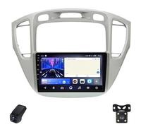 Autorradio para Toyota Highlander 1 XU20 2001-2007 Car Radio Android CarPlay Pantalla Táctil 9-Inch 1280×720 Equipo Sonido para Coche/SWC/Bluetooth/FM Am RDS DSP/Wi-Fi/GPS/ADAS DVR(Silver,L900)