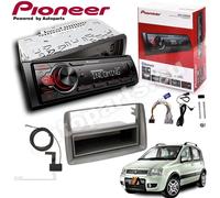 Autorradio Pioneer MVH-330DAB USB Bluetooth Set Instalación para Fiat Panda 169