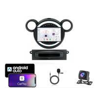 Autorradio ZCRKEJI Android 15 Double DIN con navegación GPS para Mini 2010-2016, Bluetooth, WiFi, Radio FM, USB/SWC/Plug and Play, Compatible con CarPlay y Android A, procesador HM606 de 8 núcleos, 4