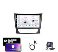 Autorradio ZCRKEJI Android 15 Double DIN con Pantalla táctil para W211 2002-2010 con Bluetooth,navegación GPS,WiFi,Radio FM,USB/SWC/Plug and Play,Compatible con CarPlay y Android,procesador HM612