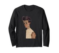Autorretrato con Camisa a Rayas, de Egon Schiele (1910) Manga Larga