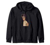 Autorretrato con Camisa a Rayas, de Egon Schiele (1910) Sudadera con Capucha