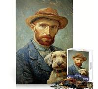 Autorretrato con Perro, Rompecabezas de 1000 Piezas para Adultos, Juguete cognitivo, Divertido, para armar Juntos, Pieza de colección de Arte (38x52cm)