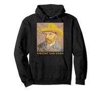 Autorretrato de Vincent Van Gogh con un sombrero de paja Sudadera con Capucha