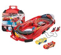 Carrera Speed Arena Race Case: Disney Pixar Cars 2,77 Metros con Rayo Mcqueen y Dinoco Cruz, Apto a Partir de 3 años