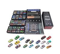 Autos Mini | 48 Piezas Vehículo Juguete con Garaje Integrado - Coches De Juguete De Metal A Presión para Niños | para Navidad, Cumpleaños, Fiesta Escolar, Actividades Y