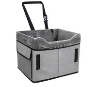 Autositz Für Welpen,Waschbare Plüsch-Transportbox | Autositz Mit Staufächern - Für 11 kg Fahrzeugreisen Hinten Vorne Mitte Roadtrip Winter