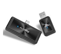 AutoSky Air Pro - Adaptador de Espejo de Pantalla inalámbrico para CarPlay, Adaptador inalámbrico CarPlay, USB-C DP Alt Mode para Smartphone, Espejo de Coche, Streaming y Carga