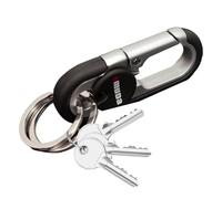 Autosleutelhanger Karabijnhaak - Sleutelhanger Van Zinklegering Met Dubbele Ring, Sterke Minicliphaak | Te Ontgrendelen, Draagbaar Outdoorgereedschap Voor Damas, Heren, Jongens En Meisjes, Eenvou