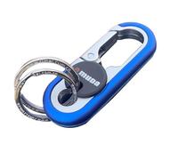Autosleutelhanger Karabijnhaak - Sleutelhanger Van Zinklegering Met Dubbele Ring, Sterke Minicliphaak | Te Ontgrendelen, Draagbaar Outdoorgereedschap Voor Damas, Heren, Jongens En Meisjes, Eenvou
