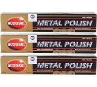 Autosol Metal Polish Chrome Shine 75ml, Paquete de 3