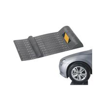 Autostopp - Alfombrilla de aparcamiento para garaje, dispositivo no deslizante, barrera de posicionamiento automotriz para cobertizos de sótano, ayuda de aparcamiento con tiras reflectantes, bloque de