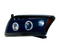 AutoStyle 07H03B Faros Delanteros con Anillos de Luz, Color Negro