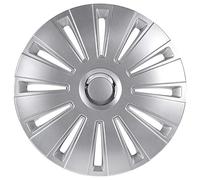 AutoStyle Juego de 4 Tapacubos Daytona Pro 13 Pulgadas Plateado/Aro Cromo