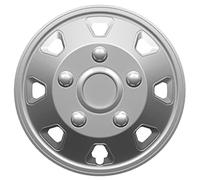 AutoStyle Tapacubos 15" pulgada Kit plata Embelecedores De Rueda Juego de tapacubos PP 5525