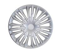 AutoStyle Juego de 4 Tapacubos Jerez 16 Pulgadas Plateado