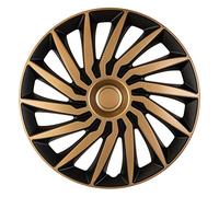 AutoStyle Juego de 4 Tapacubos Kendo 13 Pulgadas Negro/Oro