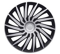 AutoStyle Juego de 4 Tapacubos Kendo 13 Pulgadas Plateado/Negro