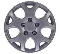 AutoStyle Juego de 4 Tapacubos Nebraska 15 Pulgadas Plateado