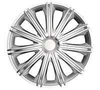 AutoStyle Juego de 4 Tapacubos Nero 17 Pulgadas Plateado