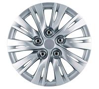 AutoStyle Juego de 4 Tapacubos Ohio 15 pulgadas Plateado