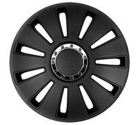 AutoStyle Juego de 4 Tapacubos Silverstone Pro 16 Pulgadas Negro