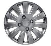 AutoStyle Tapacubos 14" pulgada Kit gris oscuro Embelecedores De Rueda Juego de tapacubos PP 1114