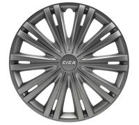 AutoStyle GIGA Dark Set Giga Gunmetal - Tapacubos (4 Unidades)