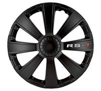 AUTOSTYLE RST Black Juego de 4 Tapacubos RS-T 16 Pulgadas Negro (PP5076B)
