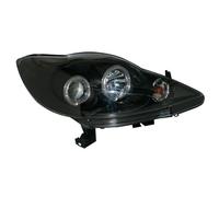 AutoStyle SK3300-A1B7-JM - Faros delanteros con anillos de luz, color negro