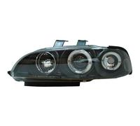 AutoStyle SK3300 de cv923d de fs delanteros para Civic 92 - 95 2/3 PUERTAS CON ANILLOS DE LUZ/Dirección Delanteros, Color negro