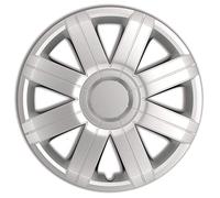 AutoStyle Tapacubos 14" pulgada Kit plata Embelecedores De Rueda Juego de tapacubos PP 5054